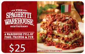 Spaghetti Warehouse Gift Cards