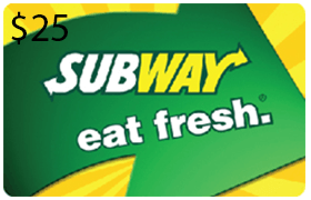 Subway Gift Cards