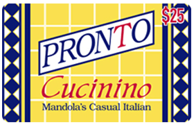 Pronto Cucinino Gift Cards