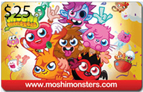 Moshi Monsters Online Games Gift Cards