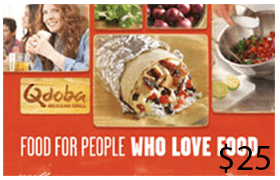 Qdoba Mexican Eats Gift Cards