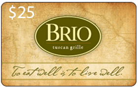 Brio Tuscan Grille Gift Cards