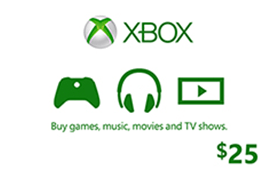 Microsoft XBOX Online Games Gift Cards