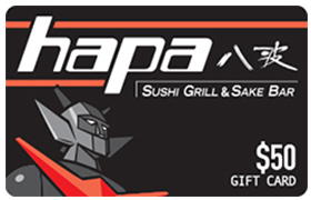 Hapa Sushi Grill & Sake Bar Gift Cards