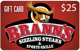 Brann's Sizzling Steaks & Sports Grille Gift Cards
