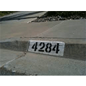 Curb number painting - 12 year old 